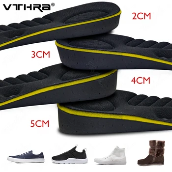 VTHRA 2-5 cm Magnete Invisibile Altezza dell'arco plantare Aumenta Solette Cuscino Scarpe regolabili Inserto per tallone Supporto più alto Cuscinetto assorbente per il piede 1