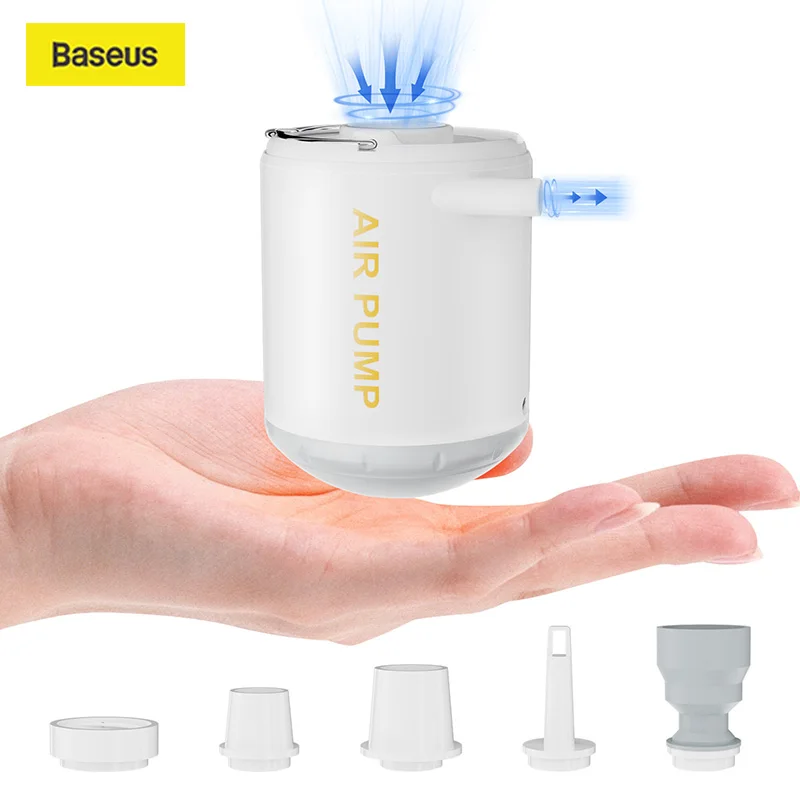 

Baseus Portable Air Pump Wireless Outdoor High Power Electric Air Compressor for Air Mattresses Beds Inflatable Mats Pool Floats