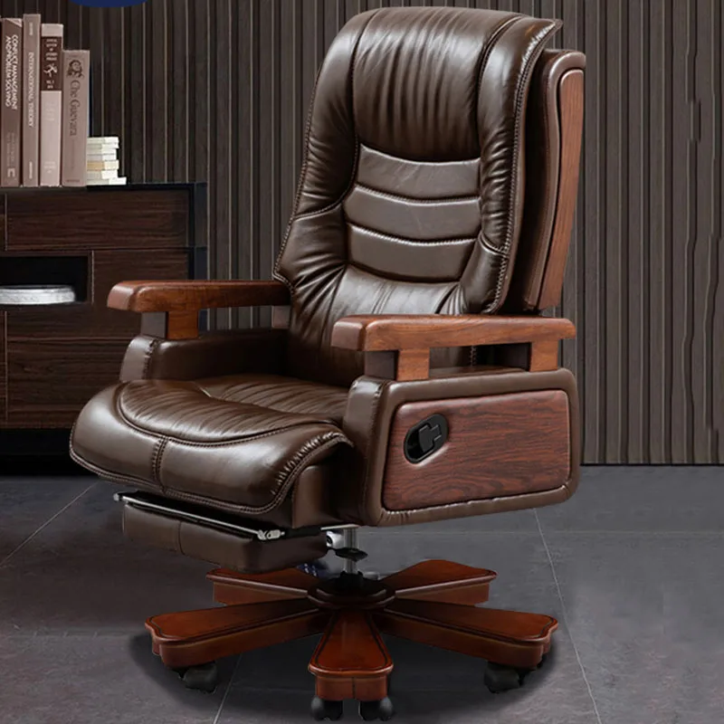 Nordic Vintage Office Chair Neck Support Design Luxury Computer Lounge Executive Office Chair Floor Chaise Bureau Furniture