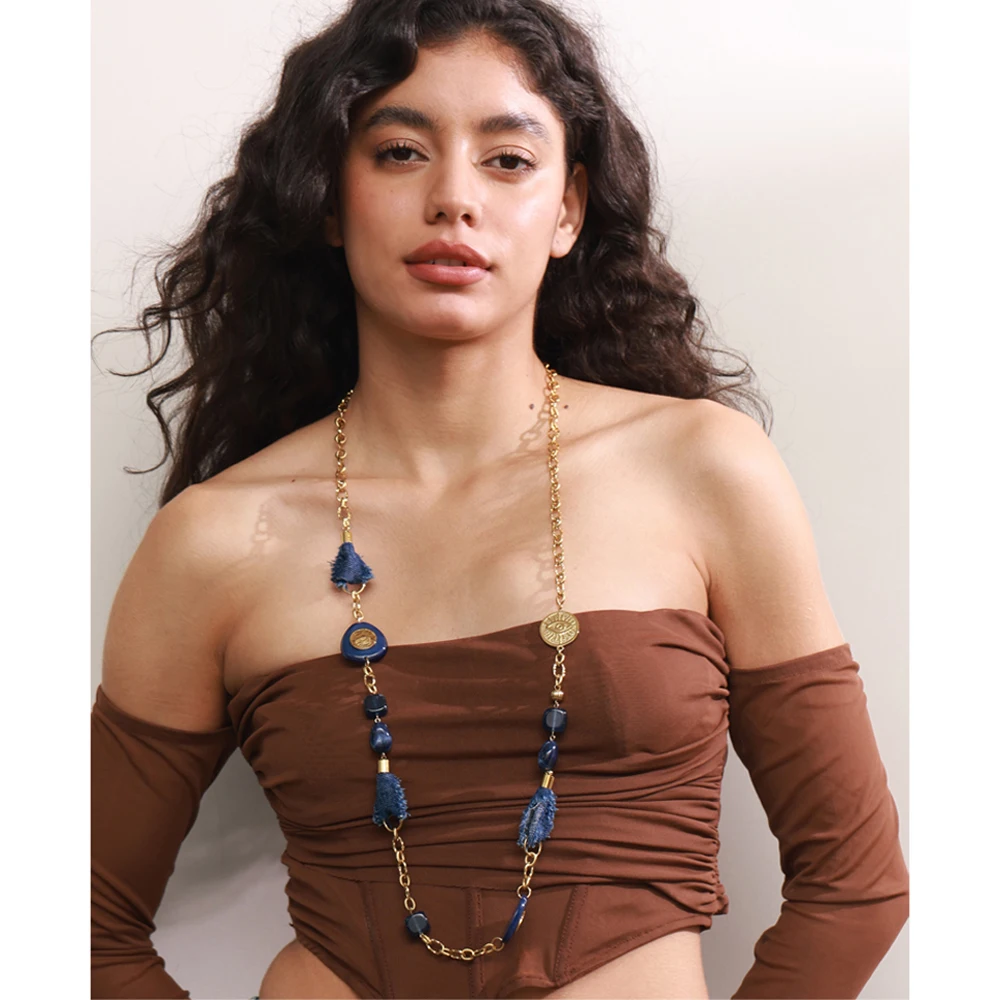 Yhpup Necklace Stainless Steel Women