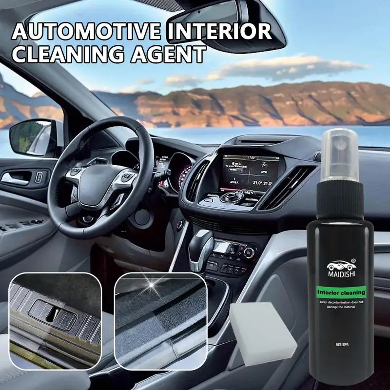 

Car Interior Cleaner Agent Plastic Restorer Cleaner All Purpose Seat Cleaner Spray Accessories For Motorcycle Car Cleaning Spray