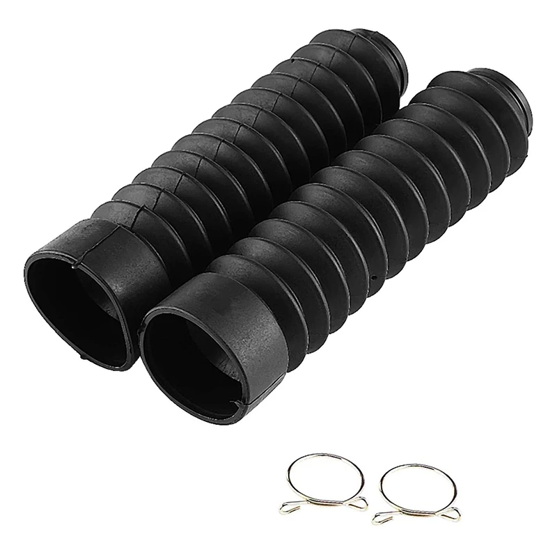 

Front Fork Cover, Rubber Motorcycle Front Fork Cover Gaiters Gators Boots Shock Damping Dust Cover