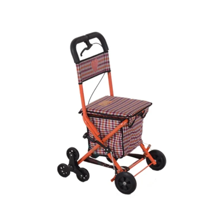 Healthcare Anziani Shopping Passeggino Leggero Adulto Anziano Pieghevole Deambulatore Con Sedile