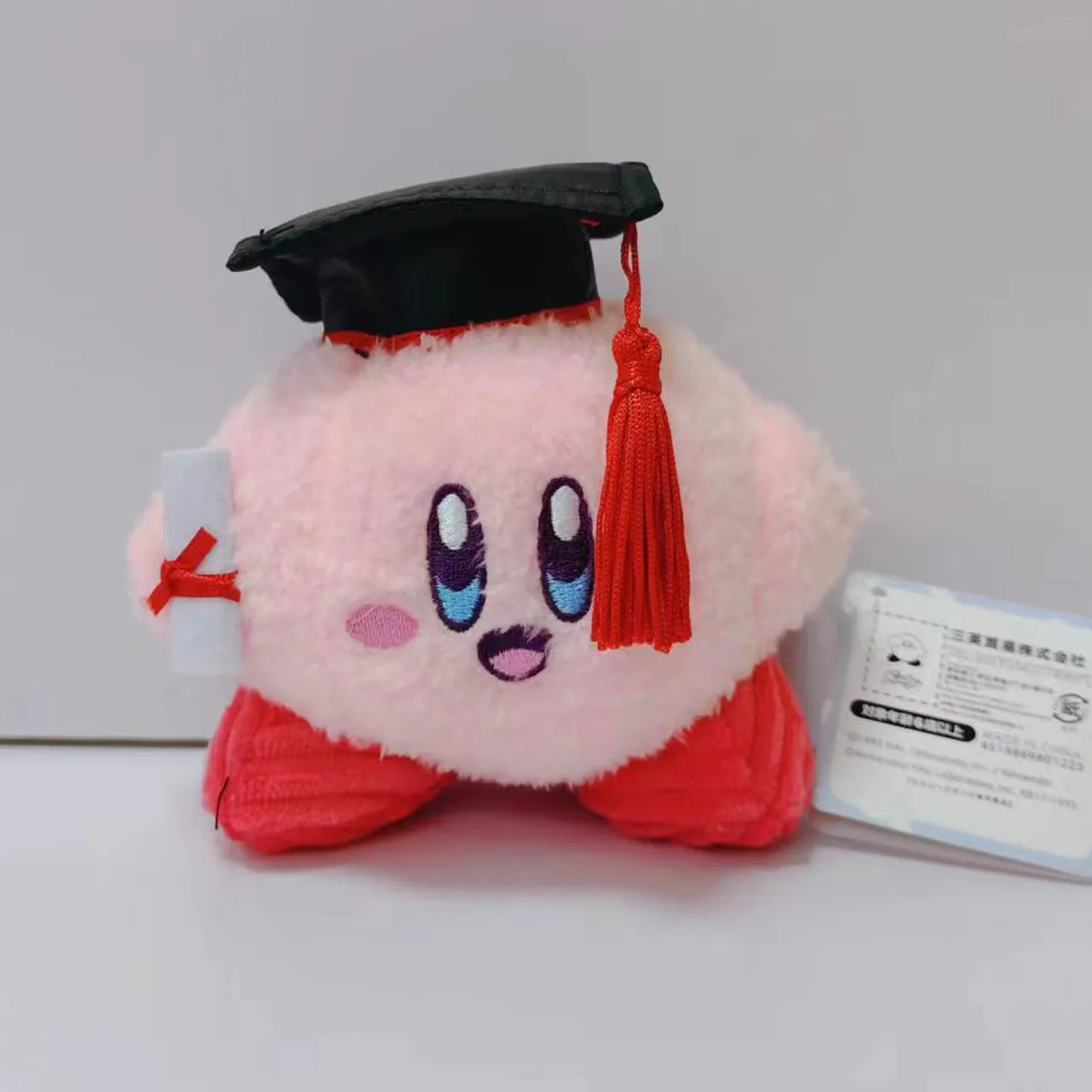 귀여운 닥터 스타 커비 봉제 인형 장난감, 열쇠 고리 가방 펜던트, 졸업 선물, 도매, 10cm, 로트당 20 개