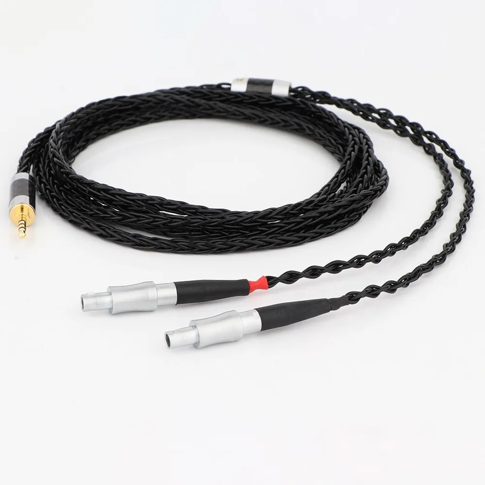 Black Mix 4 Pin Xlr 4.4 2.5Mm 3.5 6.35 Jack 16 Core Per Cuffie Cavo Auricolare Per Sennheiser Hd 800 S Hd800 Hd800S