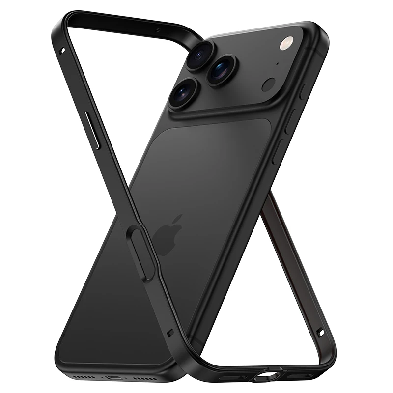 Sleek Ultra-Thin Metal Frame Shockproof Silicone Phone Case Bumper