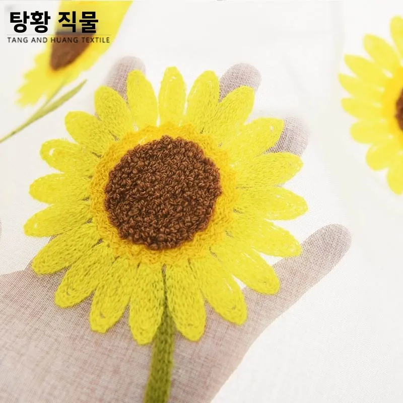 신선한 데이지 로만 쉐이드 타월 침실 거실 짧은 커튼 빛 투과성 불투과성 사람 로만 커튼 완제품