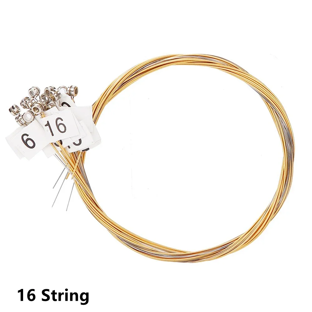 Lyre Strings Long lasting Brass and Nylon Lyre Harp Strings Replacement String Set for 15/16/19/21/24 String Lyres