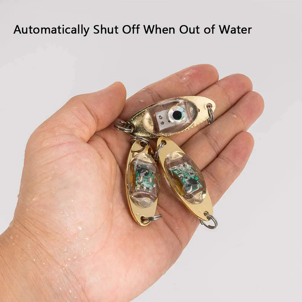 PRO BEROS 1/2/3/4pcs Fishing Lure Light LED Bait Deep Drop Underwater Eye Fishing Squid Bait Luminous Lure for Attracting Fish
