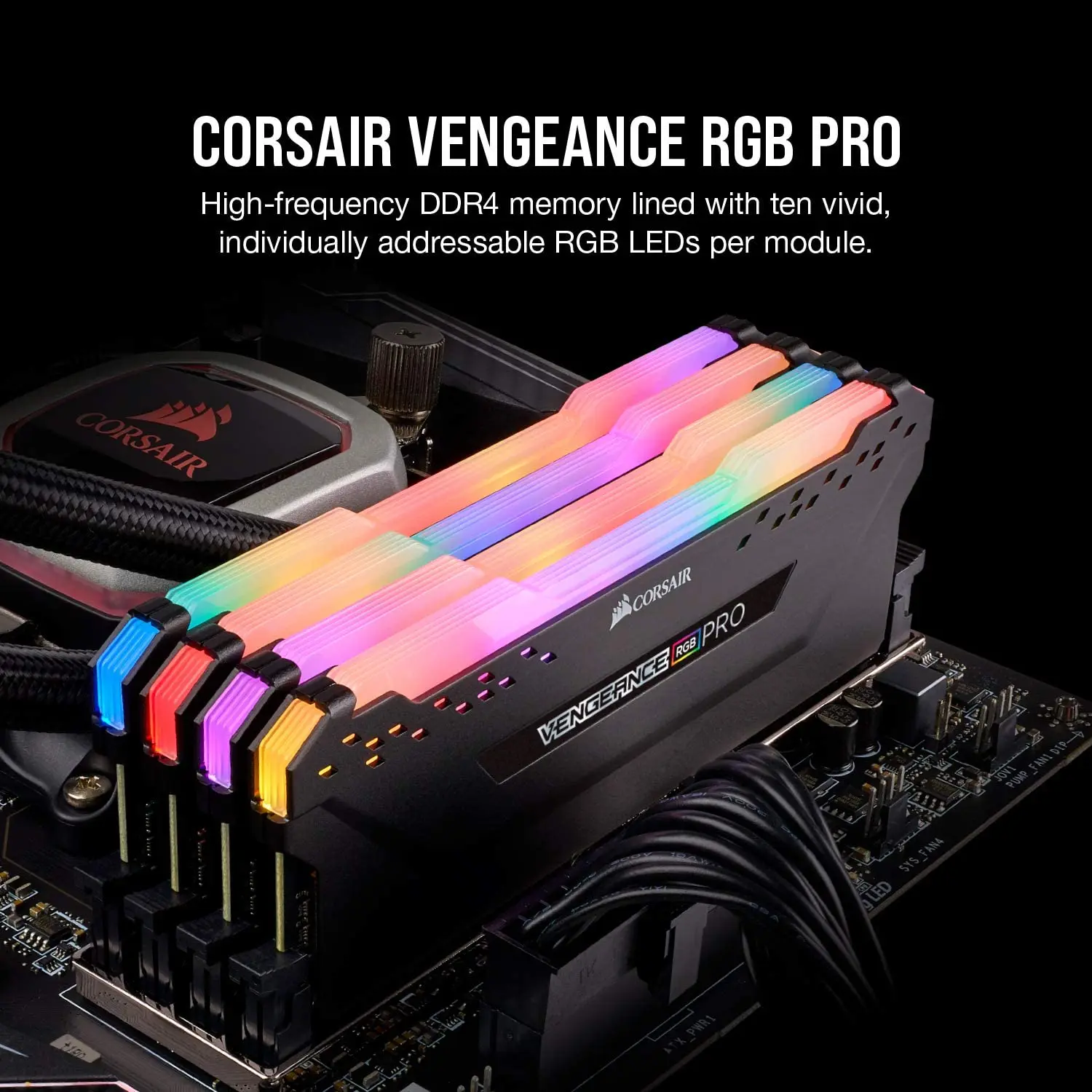 CORSAIR Vengeance RGB PRO Ram 8GB Memoria DDR4 3600mhz Memory for Desktop PC