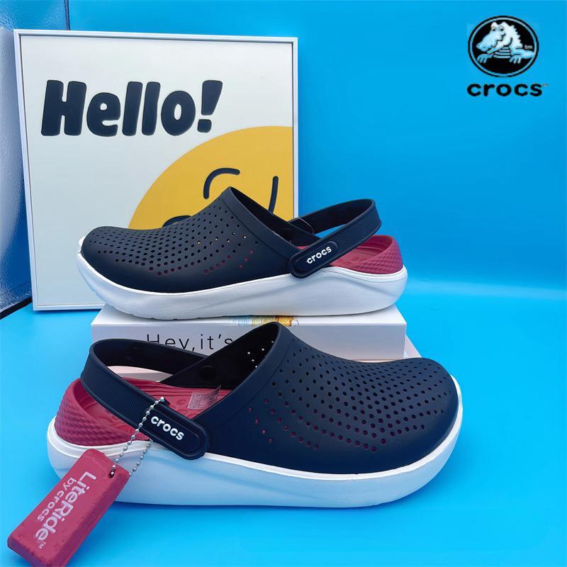 Crocs Classic Clog Casual Sandals Unisex Closed-Toe Slip-Ons Outdoor Men's Breathable Beach Shoes LiteRide