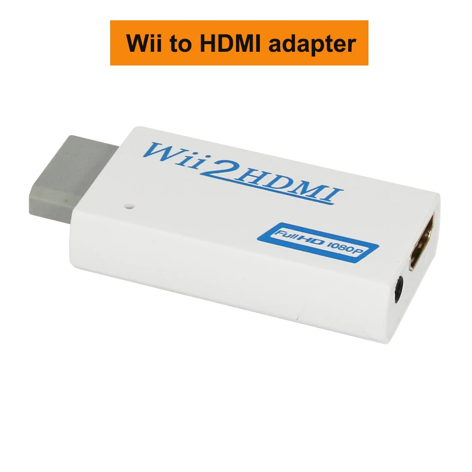 Wii 2 Hdmi Adaptador Wii Hdmi Aux 3.5 1080p + Cable Hdmi - JM Productos