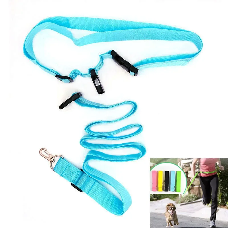 LongAdjustableWaistPetDogsLeashRunningHandsFreelyPetProducts