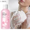 LAIKOU Sakura Shower Gel Long Moisturizing Smooth Long Lasting Fragrance Gentle Foam Body Cleansing Bath Product 100ml 1