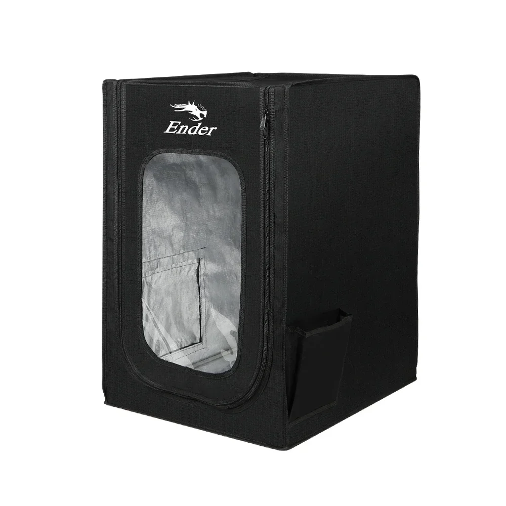 AniWorld 3D Printer Dust Cover - Waterproof, Black Polyester Fabric, Fits Creality Ender 3, Ender 3 Pro, Ender 3 V2 Neo, 44x44x72 Cm