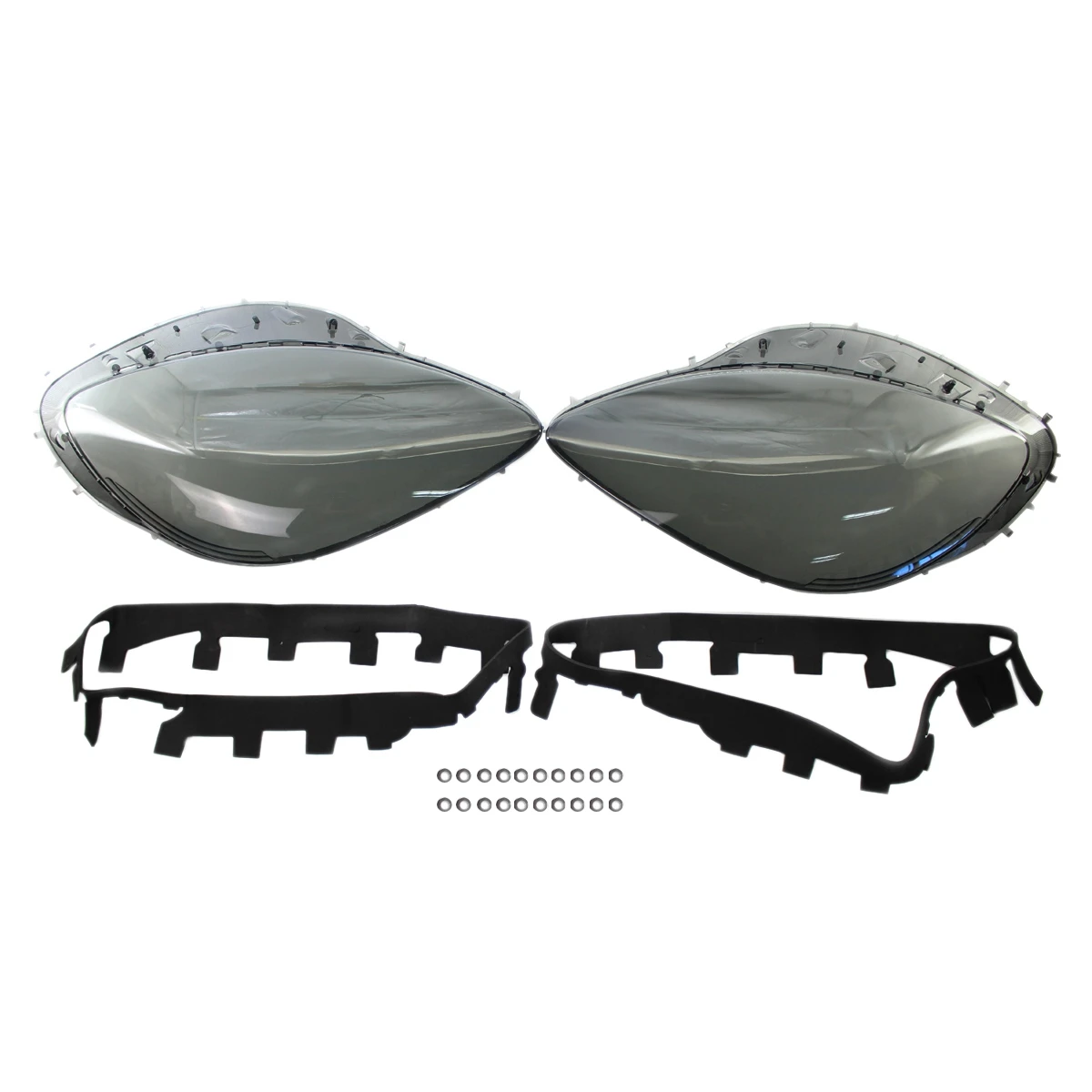 

Защитные крышки для фар от дыма для Chevrolet C6 Corvette 2005-2013 с черной отделкой, строительный комплект и 20 шт. заклепок с фиксированными гайками