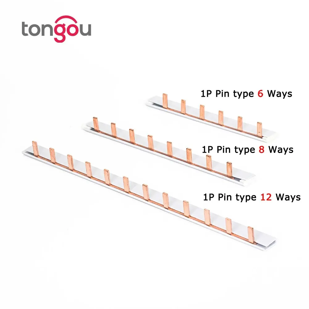 PIN TYPE Fork Type Copper Busbar for Distribution Box Circuit Breaker MCB 63A Connector Busbar Connection copper busbar