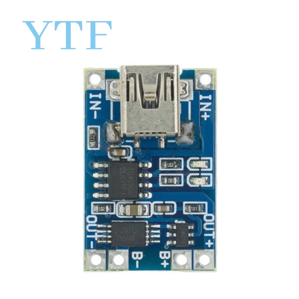 10/100pcs 5V 1A ����ũ�� USB 18650 ����-c ��Ƭ ���͸� ���� ���� ������ ��� + ��ȣ TP4056 18650 �� ���� ���