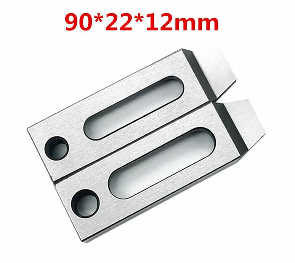 

2PCS CNC Wire EDM Stainless Jig Holder Clamp 90x22x12mm M8 Screw For Wire Cutter Claw Machine