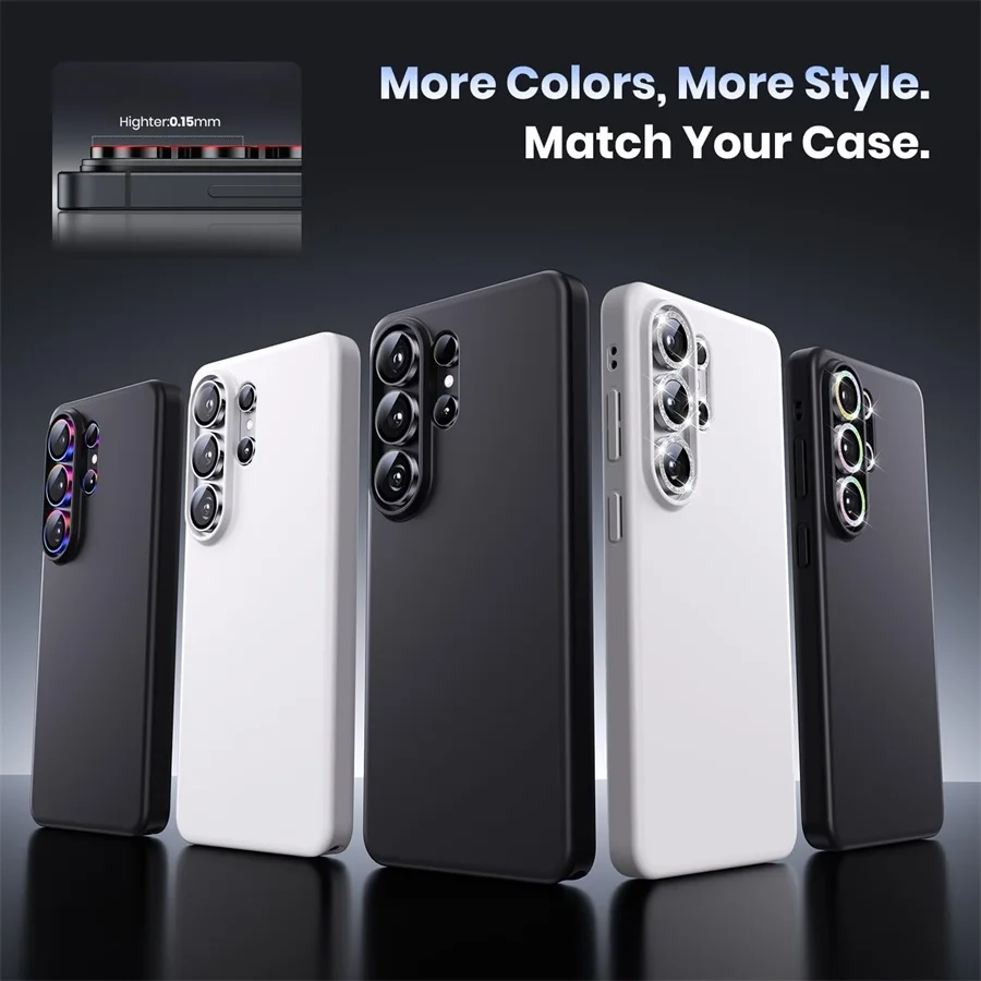 Premium Metal Camera Lens Protector Glass - Full Cover Lens Protection