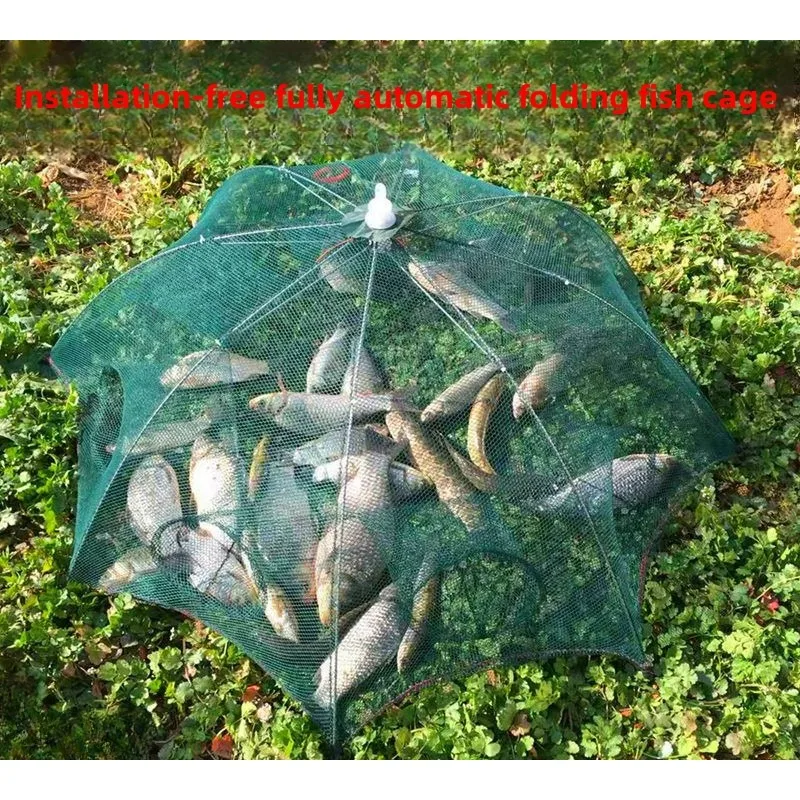 Automatic Fishing Trap Fishing Net Catching Fish Shrimps Crabs Foldable Portable Set