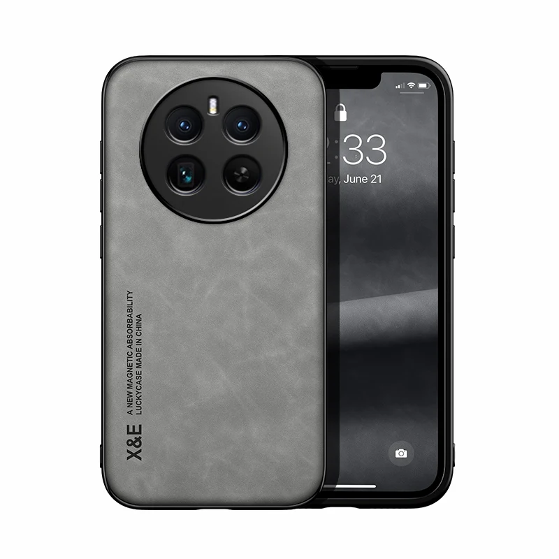Luxury Shockproof Magnetic Phone Case with Car Holder Functionality