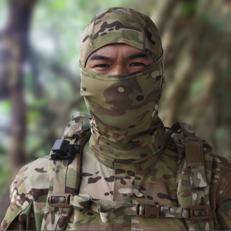 Camouflage Balaclava Full Face CS Mask Ski Cycling Hunting Head Neck Cover Helmet Liner Cap Multicam Men Scarf