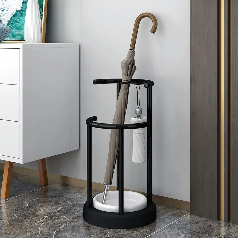 Nordic Iron Art Umbrella Rack Home Creative Storage Umbrella Bucket Hotel Lobby Simple Umbrella Storage Rack