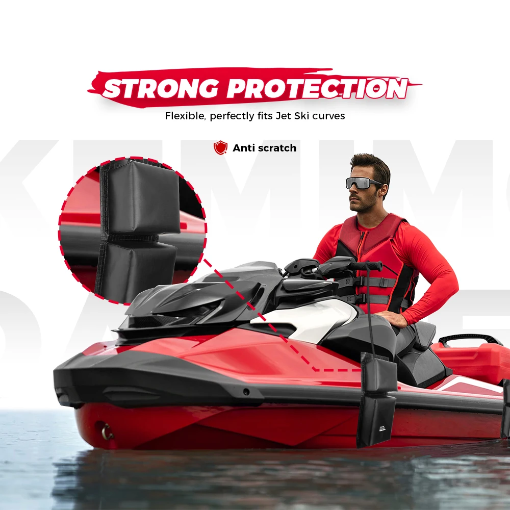 ボートバンパーフェンダー ボートフェンダー 4個パック ロープニードルとポンプ付き ツインアイリブボートフェンダーキット 空気注入式ボートバンパー ボー : OBAKL ボートフェンダー 4パック 10 x 28インチ リブ付き センターホール ボートフェンダー  ドッキング用バンパー、膨らませるロープとポンプ付き (ホワイト) : 車＆バイク