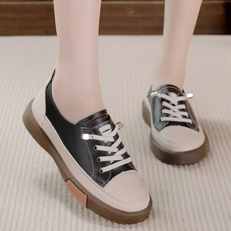 Fashion Korean Women's Low-top Flat Sneakers Non-slip