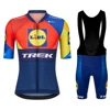 Men's Mtb Clothing Cycling Jersey Set TREK Uniform Bike Man Laser Cut Suit Clothes Jacket Mens Shorts Triathlon Jerseys 2025 Bib 1