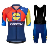 Men's Mtb Clothing Cycling Jersey Set TREK Uniform Bike Man Laser Cut Suit Clothes Jacket Mens Shorts Triathlon Jerseys 2025 Bib 1
