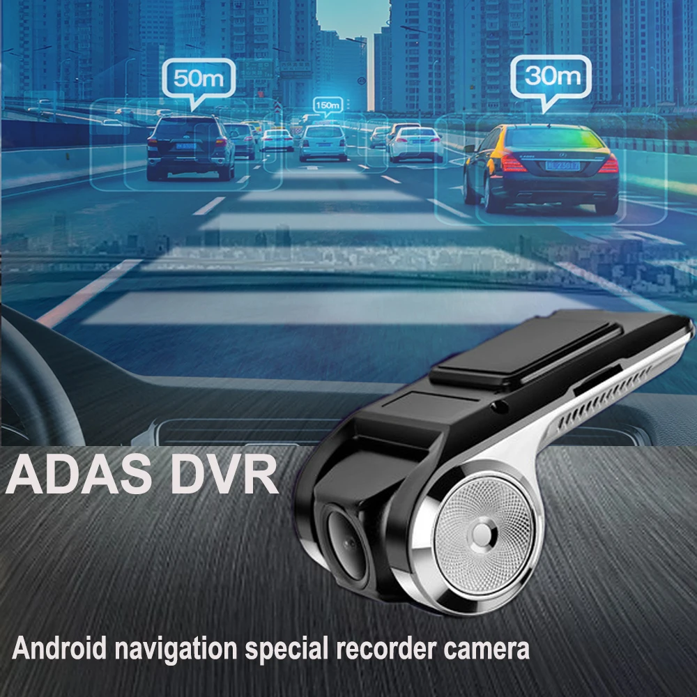 

Автомобильный мини-видеорегистратор Full HD 1080P, широкоугольный объектив, ADAS, Автомобильный видеорегистратор с акселерометром, SD, USB, для Android, автомобильное радио