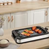 Smokeless Grill, Countertop Electric Griddle, Portable BBQ Grill with Temperature Control LED Display, Dishwasher-Safe 4