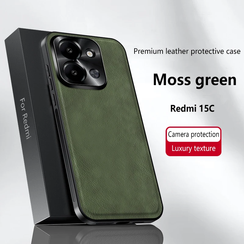 Elegant Leather Magnetic Case with Wear-Resistant Lens Protection and Non-Slip Grip Edge