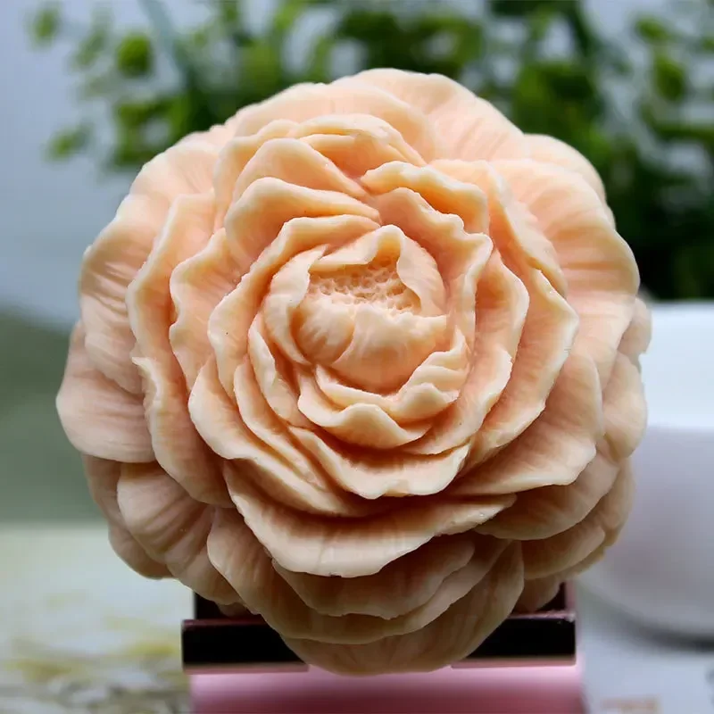 Wdbild Stampi per candele per la realizzazione di candele, stampo in silicone 3D a forma di fiore per realizzare candele, sapone, gesso, ornamento per torte, fondente, resina epossidica