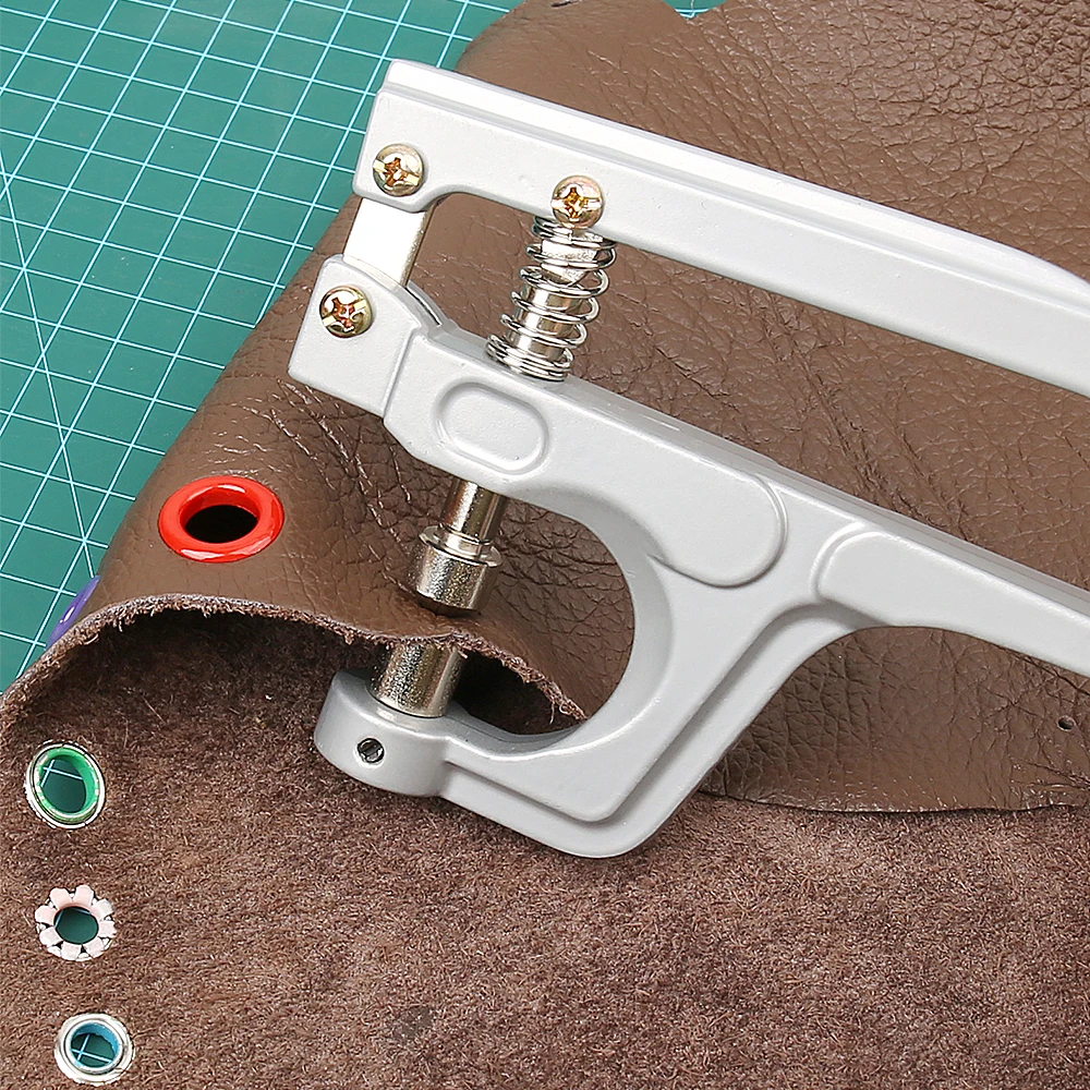 3-10mm Metal Eyelets Grommet Multifunctional Punching Tool DIY Round Rings for Shoes Scrapbooking Leather Craft Tools Kit