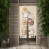 Cartoon Cute Cat Japanese Door Curtain Noren Welcome Home Dining Room Kitchen Partition Short Door Curtain Home Opaque Hanging 5