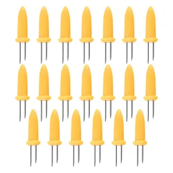 Corn Holders 20 Pcs/10 Pairs Corn Holders Stainless Steel Corn Cob Holders Corn On The Cob Corn Skewers Forks For Home Cooking