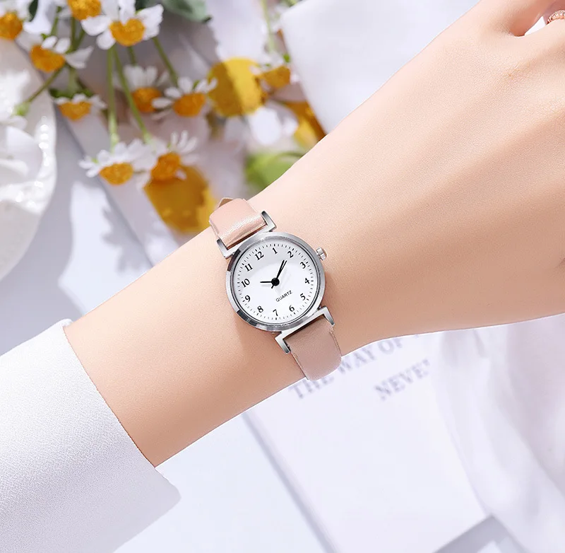 Hight Quality Brand Quartz Watch Ladies Fashion Small Dial Casual Watch Leather Strap Wristwatch for Women Relojes Para Mujer 4