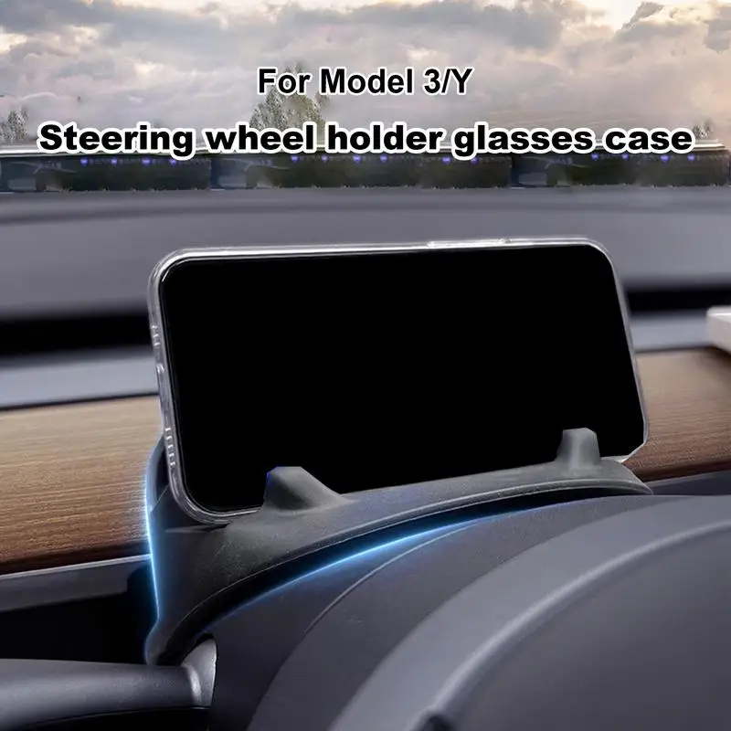 

Держатель для телефона Tesla Model 3/Y, органайзер для хранения консоли, задний силиконовый держатель для телефона на руль, аксессуары Tesla Model Y