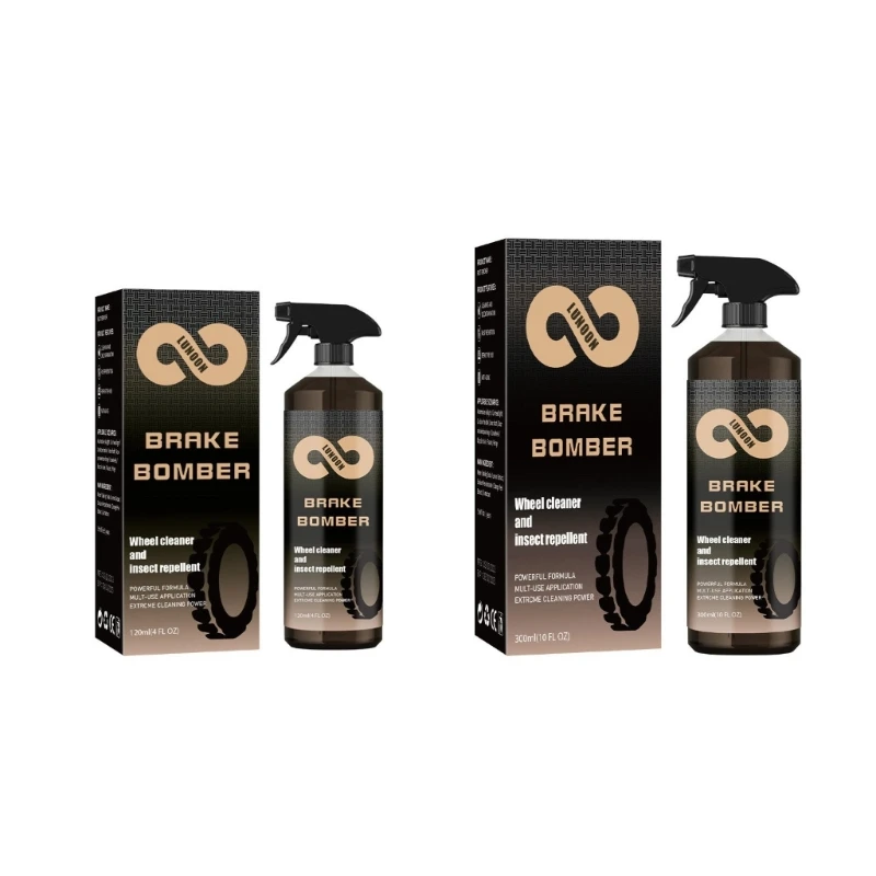 

Car Truck Tires Rust Remover Powerful Wheel Cleaner Garage Brake Bomber Wheel Cleaner Rust Remover 120ml/300ml