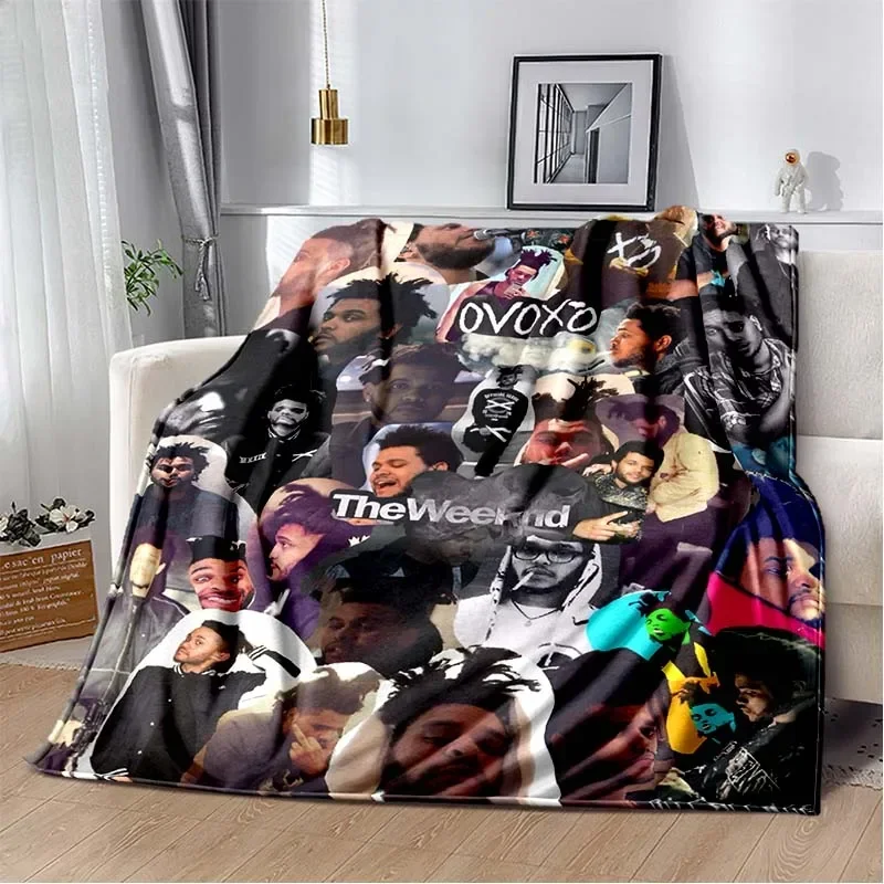 The Weeknd Plush Flannel Blanket Manta for The Singer The Weeknd Soft Throw Blanket for Sofa Cover Bedspread Office 5