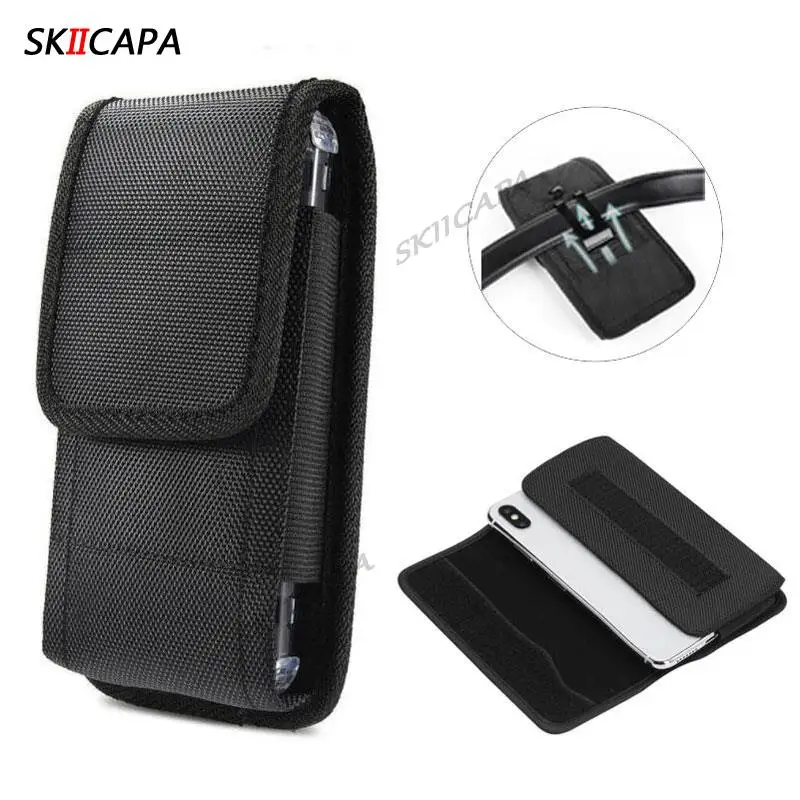 Oxford Cloth Holster Phone Pouch with Belt Clip