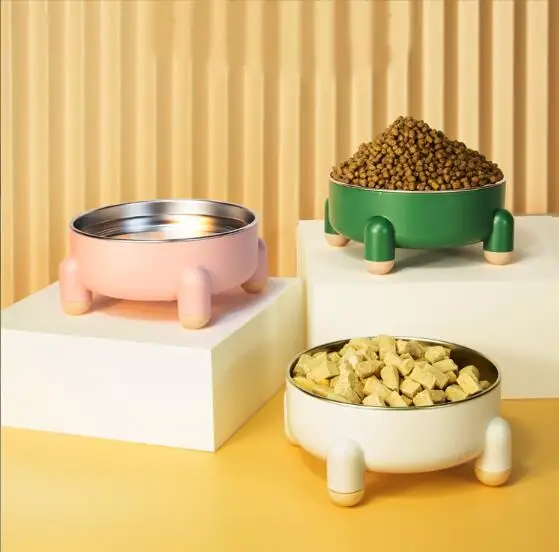 

Stainless Steel Pet Bowl Non-slip Cat Bowl Dog Food Bowl Cat Supplies