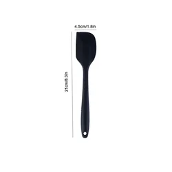 Premium Silicone Non - Stick Heat - Resistant Spatula for Baking and Kitchen Use (S - Black)
