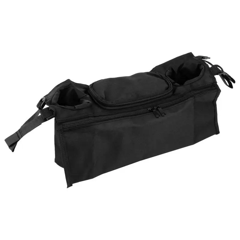 

Stroller Organizer Non-Slip Baby Stroller Holder Organizer With Cup Holders Multi Purpose Large Capacity Stroller Mother's Bag