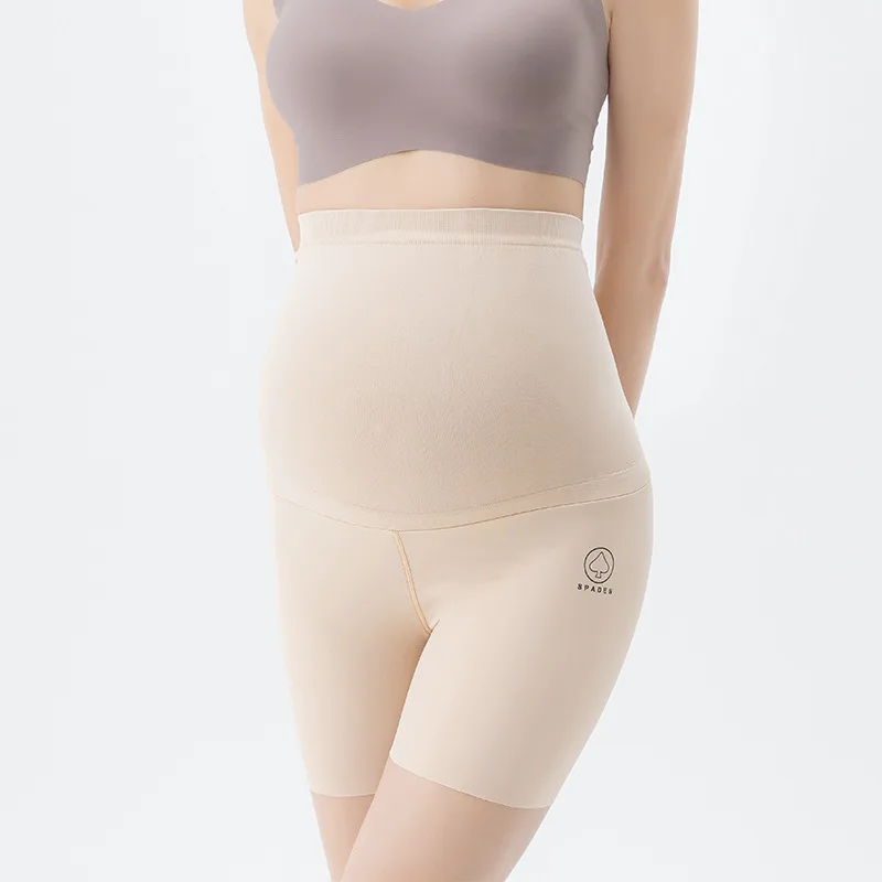 Plus Size Maternity Tights High Elasticity Underwear Clothes For Fat Pregnant Women Pregnancy Breathable Safety Shorts