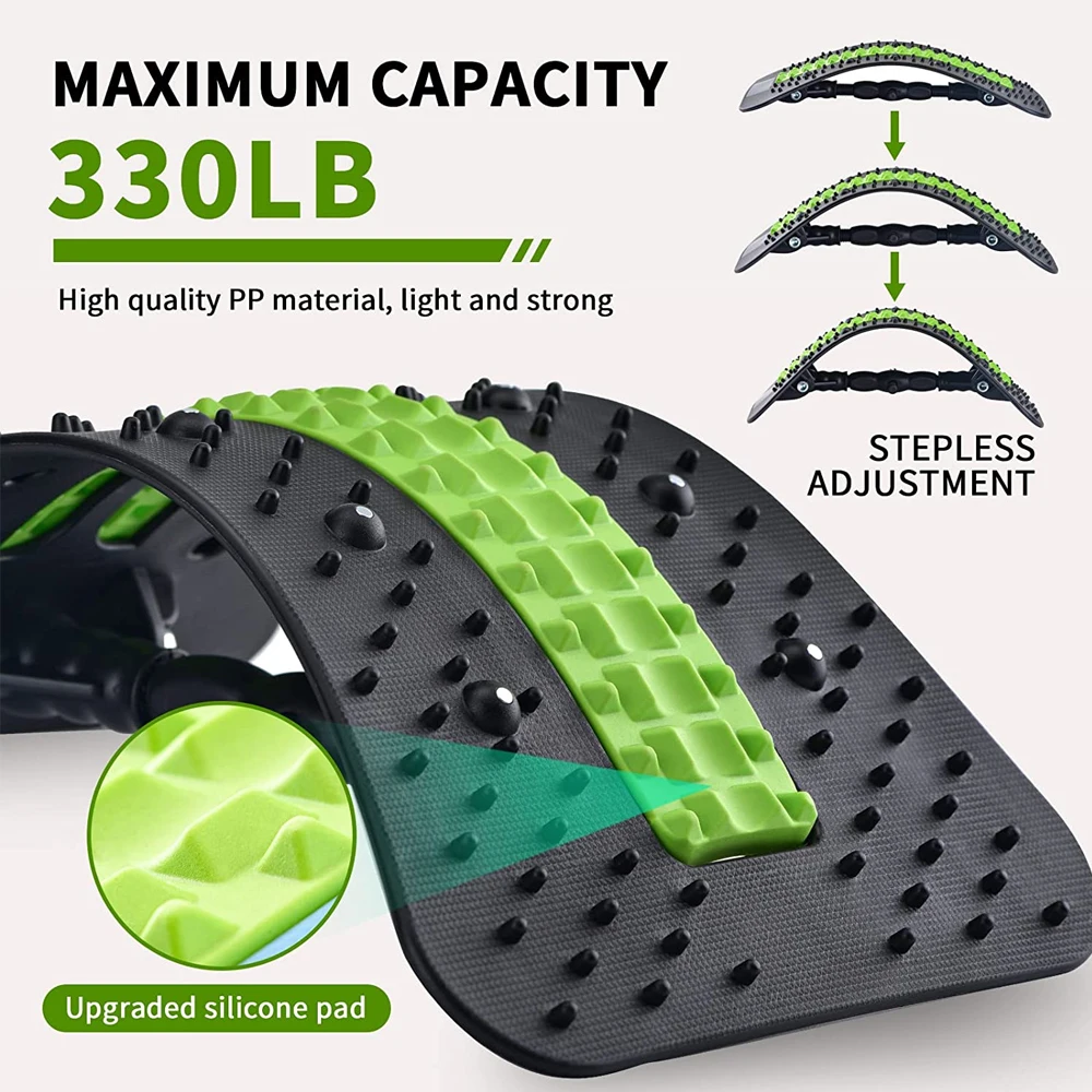 Enhanced Back Massager and Lumbar Support with Magnetic Therapy