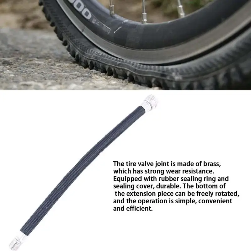 Baoblaze Tuyau D'extension De Pompe De Pneu De Vélo Vélo De Route Pliable Pour Vélos